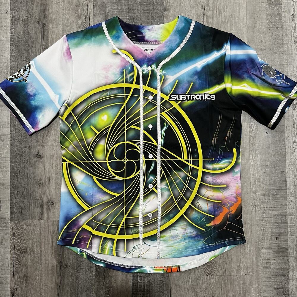 Subtronics Aaron Brooks Fibonacci Baseball Jersey Multicolor EDM Festival Merch